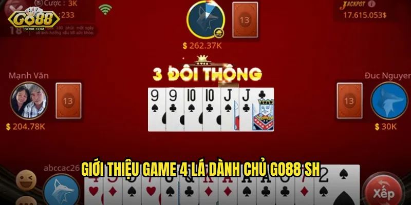 4 Lá Dành Chủ go88 sh - Trò Chơi Nhóm Đầy Kịch Tính 2 Giới thiệu game 4 Lá Dành Chủ go88 sh