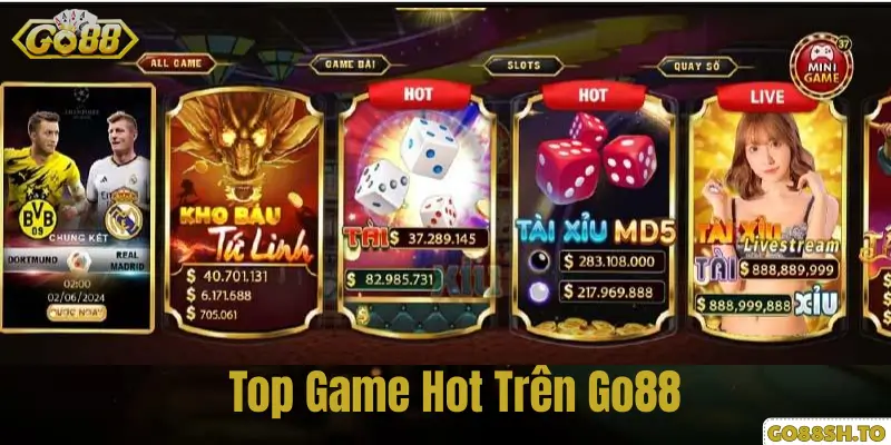 Trang chủ 5 Top Game Hot Trên Go88.
